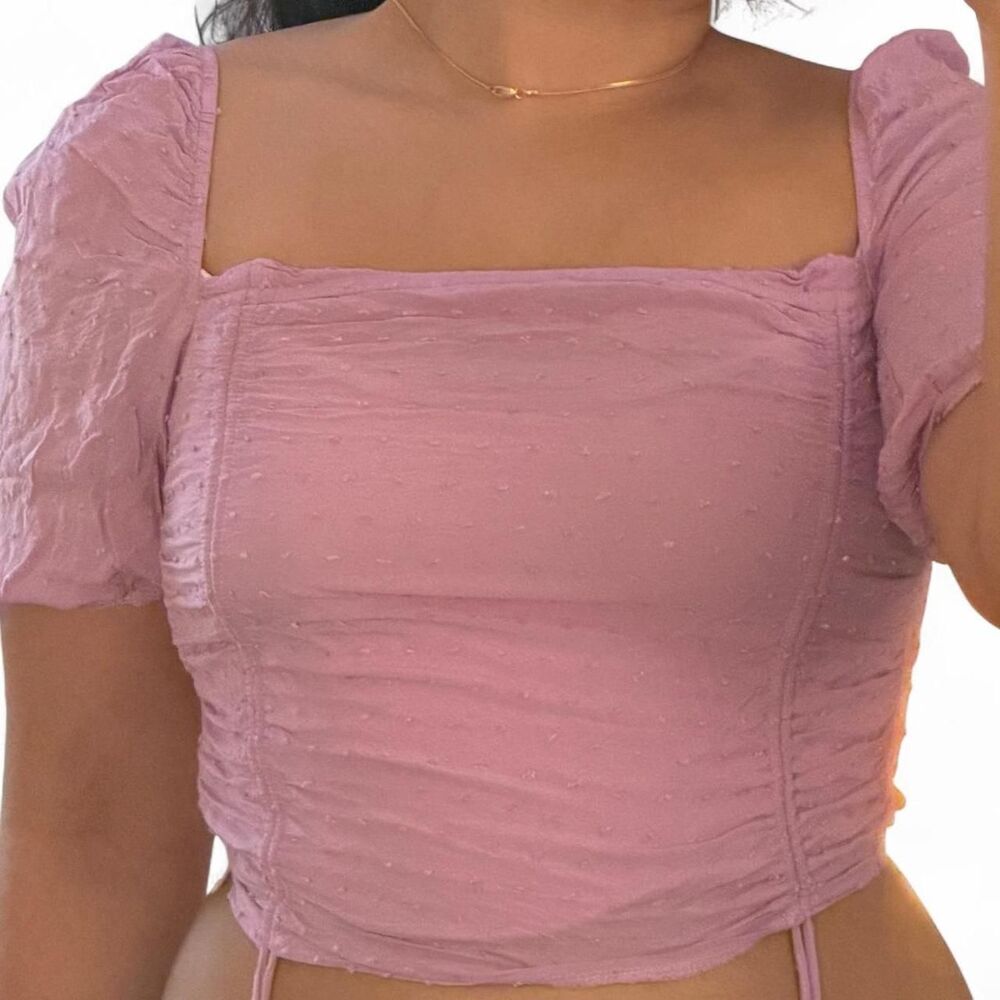 Y2K Lavender Blouse